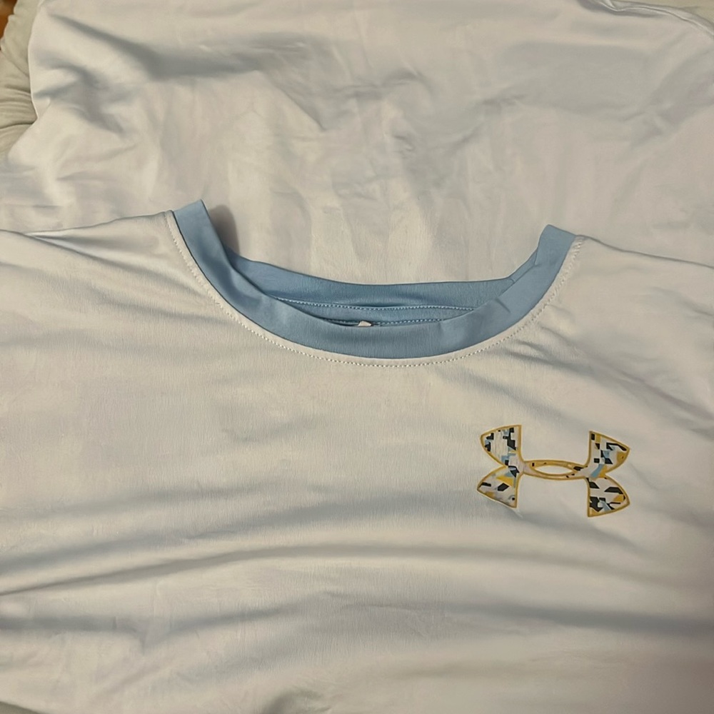 Blue under armor shirt